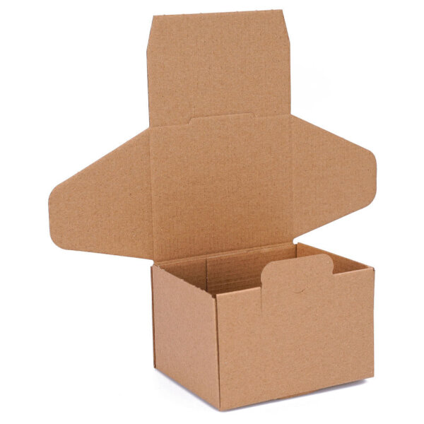 Faltschachtel 120x100x80 mm DIN A7 braun - WP 10