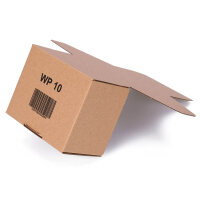 Faltschachtel in Braun mit den Maßen 120x100x80 mm, FEFCO 0426, Hersteller: verpacking (Ansicht 2)