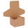 Faltschachtel in Braun mit den Maßen 120x100x80 mm, FEFCO 0426, Hersteller: verpacking  (Hauptbild)