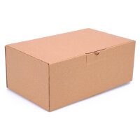 Faltschachtel in Braun mit den Maßen 250x150x100 mm, FEFCO 0426, Hersteller: verpacking (Ansicht 3)