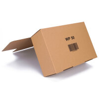 Faltschachtel in Braun mit den Maßen 350x250x130 mm, FEFCO 0426, Hersteller: verpacking (Ansicht 2)