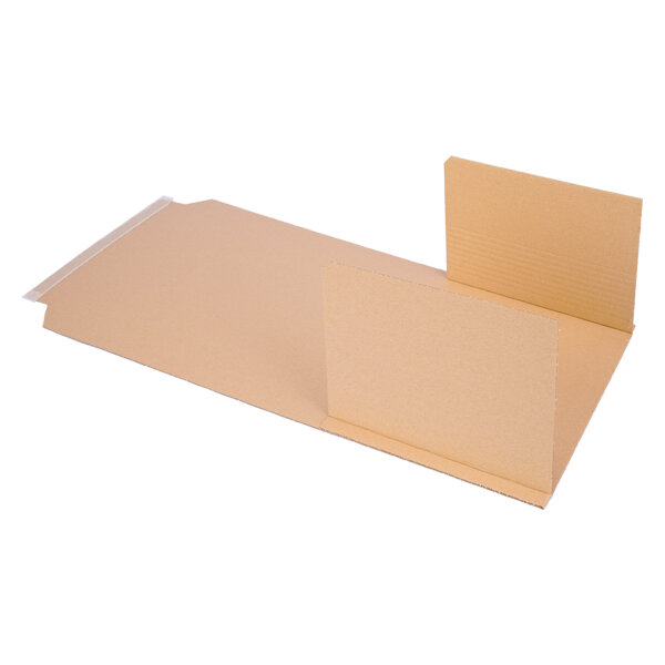 Buchverpackung 900x600x10-90 mm Wickelverpackung aus Pappe braun - BV 90