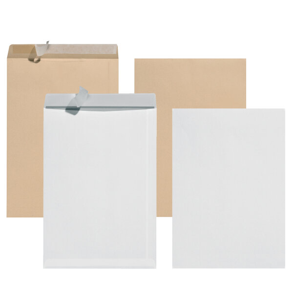 Herlitz envelopes 10 pieces peel and seal B4 250 x 353mm, colour selectable