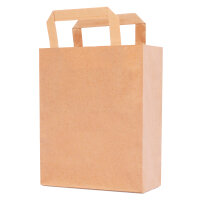 Papiertüten in Braun mit den Maßen 80x180x220 mm, Hersteller: verpacking (Ansicht 1)
