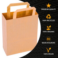 Papiertüten in Braun mit den Maßen 80x180x220 mm, Hersteller: verpacking (Ansicht 5)
