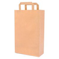 Paper Bags in Brown with dimensions 100x220x360 mm, Brand: verpacking (View 1)