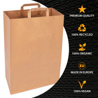Paper Bags in Brown with dimensions 160x320x450 mm, Brand: verpacking (View 5)