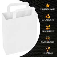 Papiertüten in Weiß mit den Maßen 80x180x220 mm, Hersteller: verpacking (Ansicht 5)