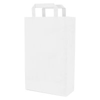 Papiertüten in Weiß mit den Maßen 100x220x360 mm, Hersteller: verpacking (Ansicht 1)
