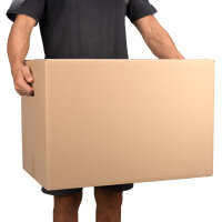 Faltkarton in Braun mit den Maßen 585x385x380 mm, FEFCO 0201, Hersteller: verpacking (Ansicht 4)