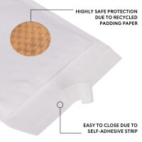 Luftpolstertasche in Weiß mit den Maßen 225x170 mm, Hersteller: verpacking (Ansicht 4)