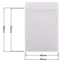 Bubble Wrap Envelope in White with dimensions 470x350 mm, Brand: verpacking (View 2)