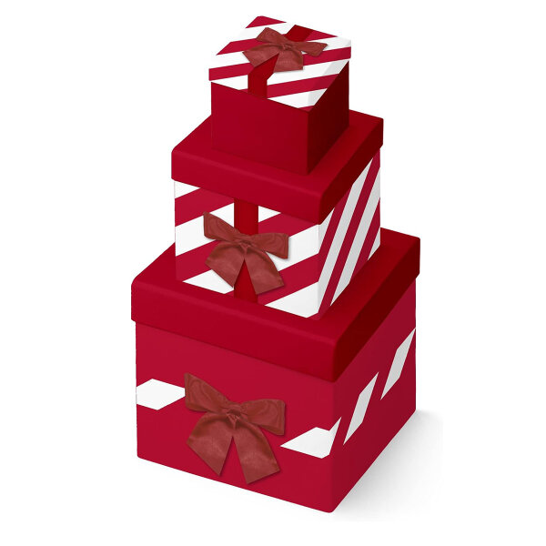 Clairefontaine Geschenkboxen stapelbar, Geschenkverpackung - 3er Set Geschenke