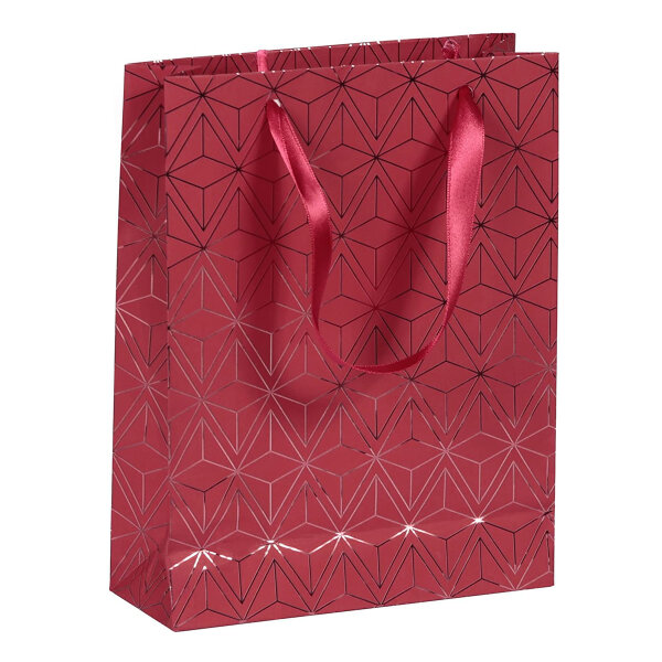 Clairefontaine Geschenktüte mit Satinband 22 x 17 x 6 cm - Weihnachten Velvet