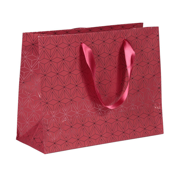 Clairefontaine Geschenktüte mit Satinband 24,5 x 32 x 13 cm - Weihnachten Velvet