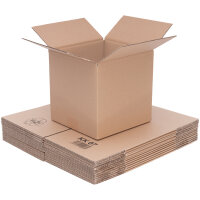 Folding Box in Brown with dimensions 200x200x200 mm, FEFCO 0201, Brand: verpacking (View 4)