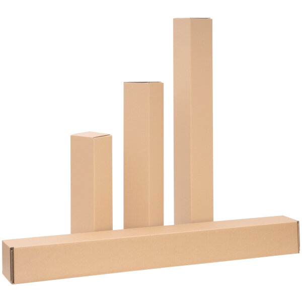 Versandhülsen eckig – ab 400 mm Länge verlängerbare Größen