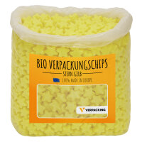 BIO Verpackungschips aus Maisstärke in Liter Gelb...