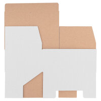 Geschenkverpackung, Faltschachtel in Weiss mit den Maßen 170x120x70 mm, FEFCO 0215, Hersteller: verpacking (Ansicht 4)