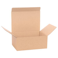 Gift wrapping, Hinged Folding Box in Brown with dimensions 170x120x70 mm, FEFCO 0215, Brand: verpacking  (Main Picture)