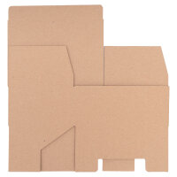 Gift wrapping, Hinged Folding Box in Brown with dimensions 170x120x70 mm, FEFCO 0215, Brand: verpacking (View 4)
