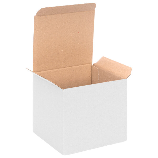 Geschenkbox mit Deckel 100x100x100 mm PB 2, Weiß