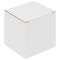Geschenkverpackung, Faltschachtel in Weiss mit den Maßen 100x100x100 mm, FEFCO 0215, Hersteller: verpacking (Ansicht 6)
