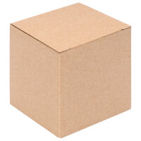 Gift wrapping, Hinged Folding Box in Brown with dimensions 100x100x100 mm, FEFCO 0215, Brand: verpacking (View 6)