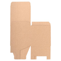 Gift wrapping, Hinged Folding Box in Brown with dimensions 100x100x100 mm, FEFCO 0215, Brand: verpacking (View 4)