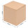 Gift wrapping, Hinged Folding Box in Brown with dimensions 100x100x100 mm, FEFCO 0215, Brand: verpacking (View 1)