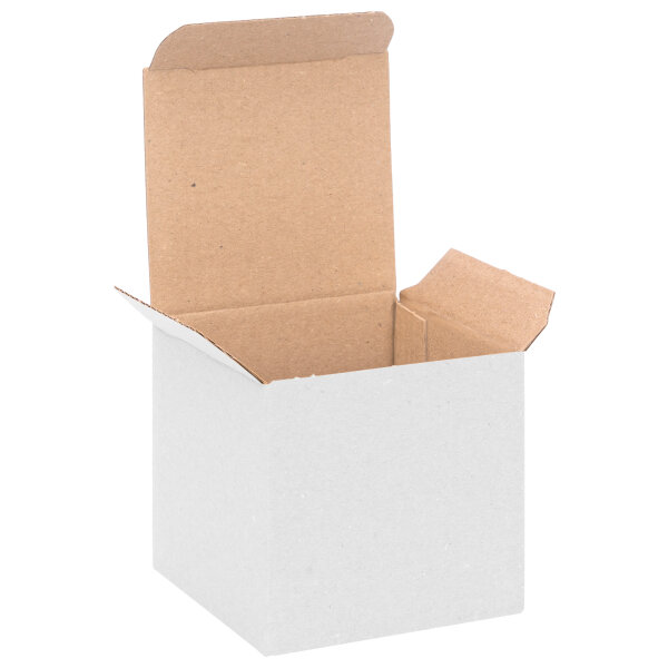 Small Folding Box with Lid 75x75x75 mm, white - PB3 Product Packaging