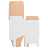 Gift wrapping, Hinged Folding Box in White with dimensions 75x75x75 mm, FEFCO 0215, Brand: verpacking (View 4)