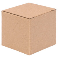 Gift wrapping, Hinged Folding Box in Brown with dimensions 75x75x75 mm, FEFCO 0215, Brand: verpacking (View 6)