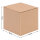Gift wrapping, Hinged Folding Box in Brown with dimensions 75x75x75 mm, FEFCO 0215, Brand: verpacking (View 1)