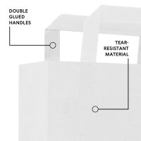 Papiertüten in Weiss mit den Maßen 100x220x280 mm, Hersteller: verpacking (Ansicht 3)