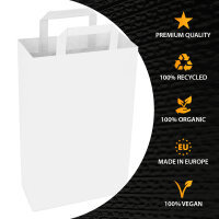 Papiertüten in Weiss mit den Maßen 100x220x280 mm, Hersteller: verpacking (Ansicht 4)