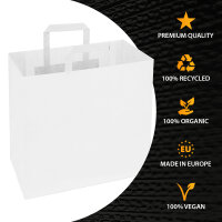 Paper Bags in White with dimensions 170x260x250 mm, Brand: verpacking (View 4)