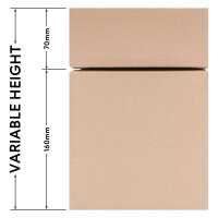 Faltkarton in Braun mit den Maßen 150x150x150 mm, FEFCO 0201, Hersteller: verpacking (Ansicht 2)