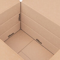 Folding Box in Brown with dimensions 400x300x300 mm, FEFCO 0201, Brand: verpacking (View 2)