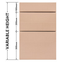 Folding Box in Brown with dimensions 400x300x300 mm, FEFCO 0201, Brand: verpacking (View 3)