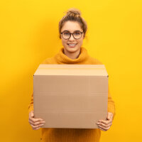 Folding Box in Brown with dimensions 400x300x300 mm, FEFCO 0201, Brand: verpacking (View 5)