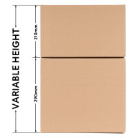 Faltkarton in Braun mit den Maßen 325x295x280 mm, FEFCO 0201, Hersteller: verpacking (Ansicht 5)