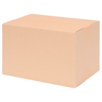 Faltkarton in Braun mit den Maßen 300x200x200 mm, FEFCO 0201, Hersteller: verpacking (Ansicht 1)