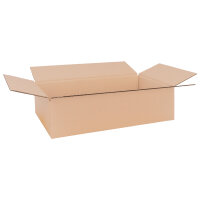 Faltkarton in Braun mit den Maßen 370x195x100 mm, FEFCO 0201, Hersteller: verpacking  (Hauptbild)