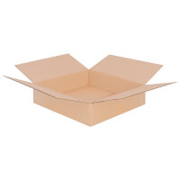 Folding Box in Brown with dimensions 400x400x100 mm, FEFCO 0201, Brand: verpacking  (Main Picture)