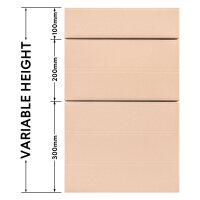 Faltkarton in Braun mit den Maßen 400x400x300 mm, FEFCO 0201, Hersteller: verpacking (Ansicht 2)