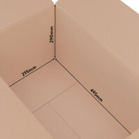 Folding Box in Brown with dimensions 500x300x300 mm, FEFCO 0201, Brand: verpacking (View 2)