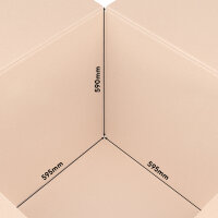 Folding Box in Brown with dimensions 595x595x590 mm, FEFCO 0201 (View 3)