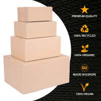 Folding Box in Brown with dimensions 595x595x590 mm, FEFCO 0201 (View 7)