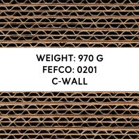 Faltkarton in Braun mit den Maßen 1100x400x150 mm, FEFCO 0201, Hersteller: verpacking (Ansicht 6)